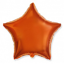 Шар звезда оранжевый