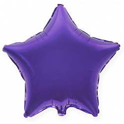 Шар звезда фиолетовый