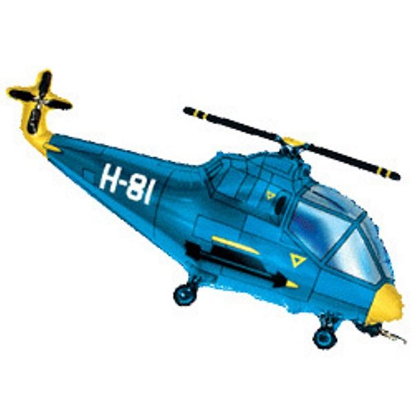 Фольгированный-шар-вертолет-синий