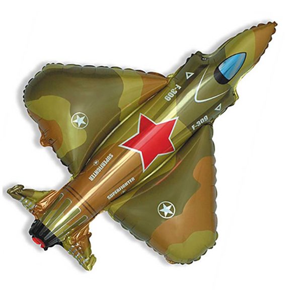Фольгированный-шар-истребитель-военный