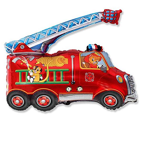 Фольгированный-шар-пожарная-машина