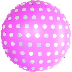 Фольгированный-шар-горох-розовый