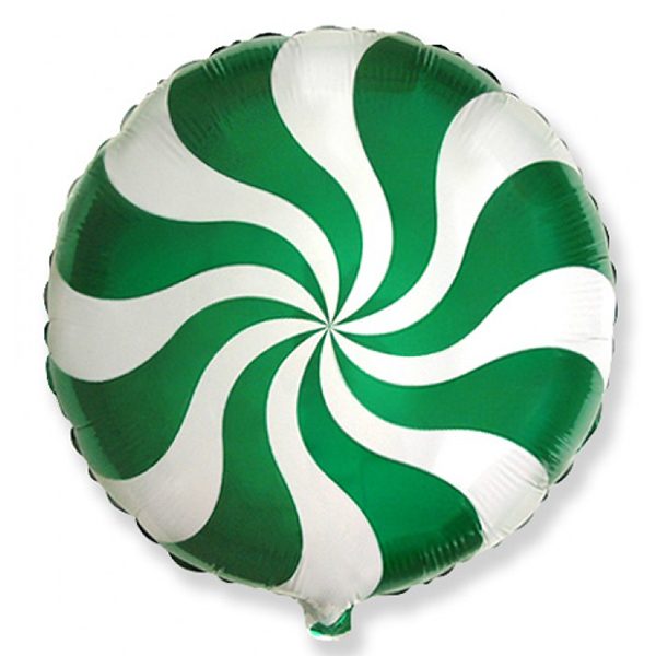 Фольгированный-шар-леденец-зеленый